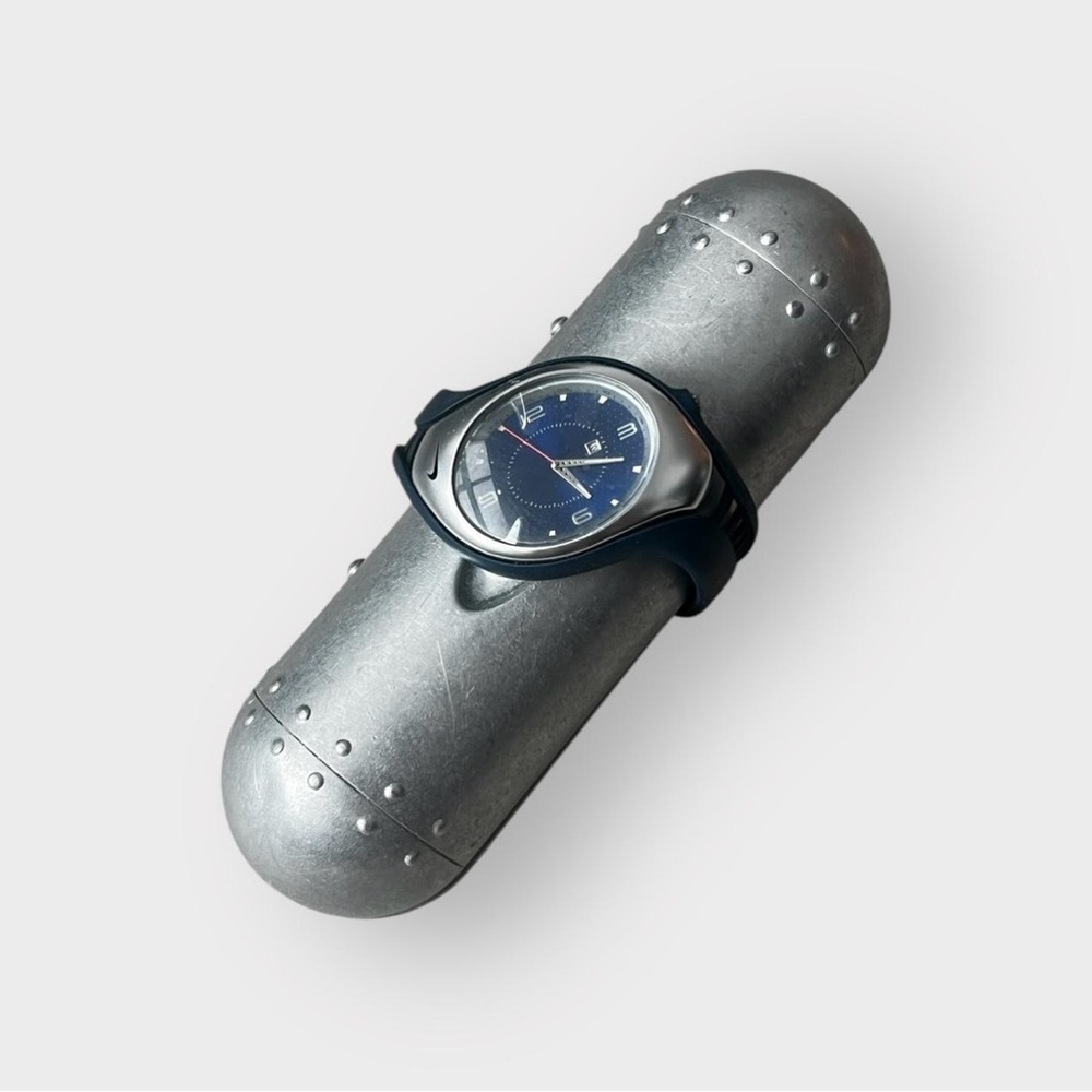 Nike Triax Swift 3H Blue and Silver Men's Watch